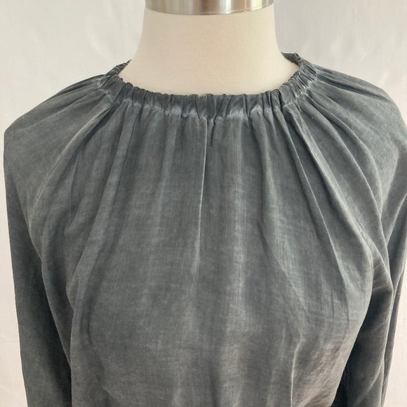 NWT★: BELLA DAHL Raglan Sleeve Elastic Waist Top, Smoke, XS - Picture 4 of 12